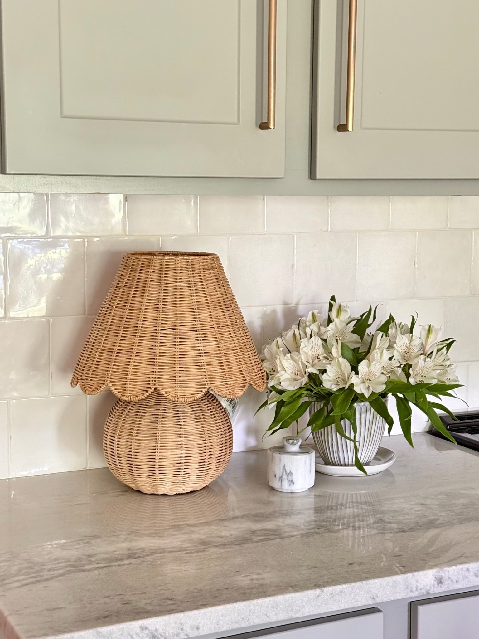 This gorgeous rattan lamp with scalloped shade from Target and designed with Studio Mcgee is finally back in stock!  Love it on our kitchen counters so much!!

Kitchen decor, lamps, lighting, home decor 

#LTKSeasonal #LTKStyleTip #LTKHome
