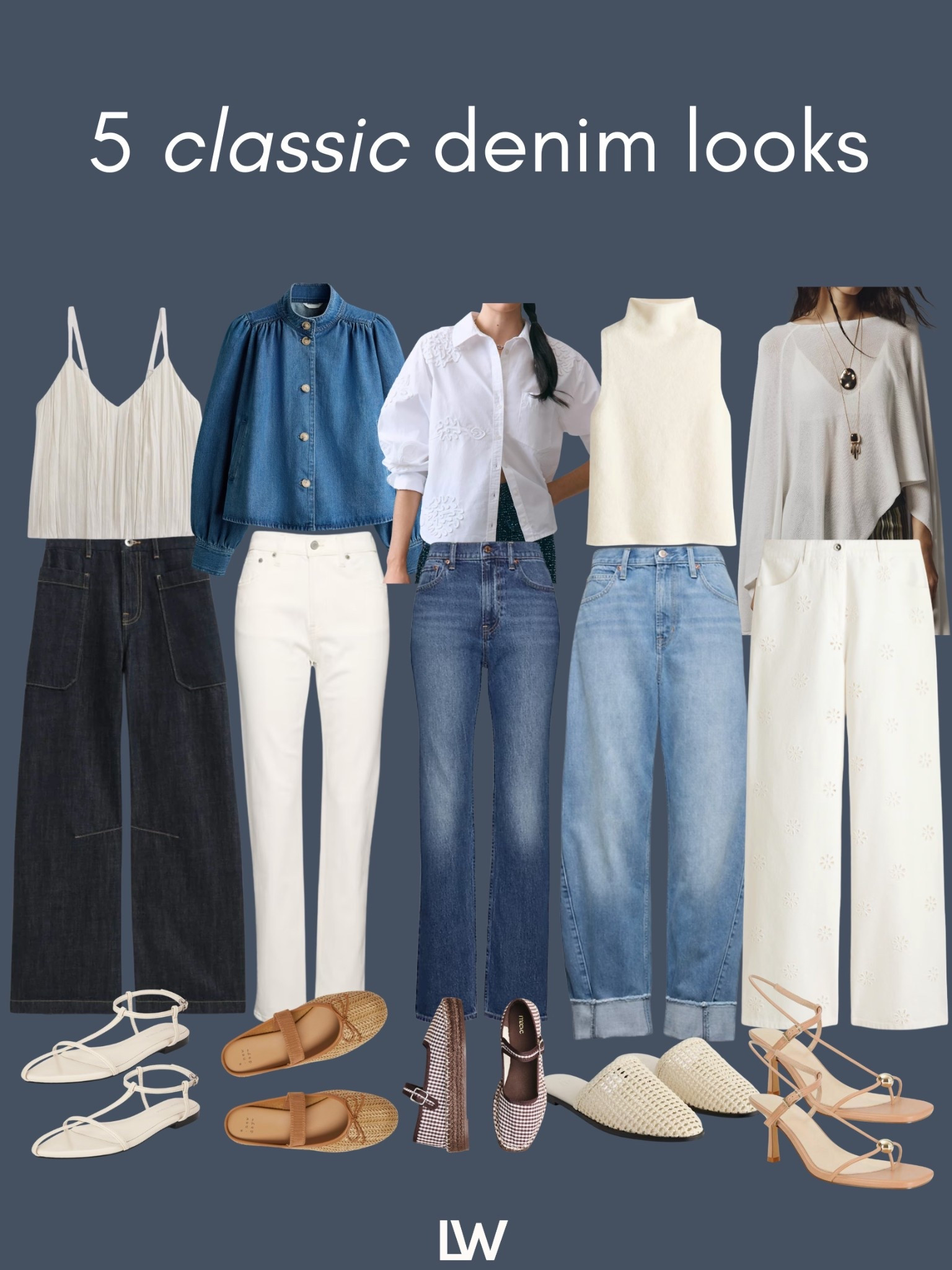Five classic denim looks for your spring wardrobe... 

 