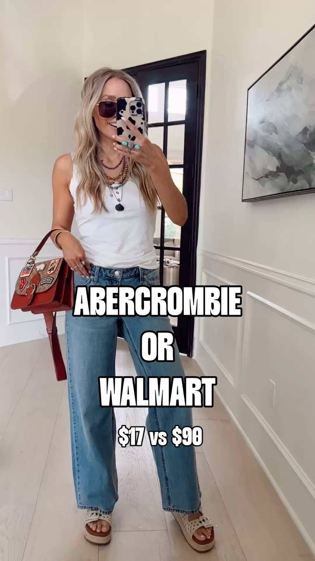 Abercrombie Inspired Jeans for $17 vs $90 from WALMART! 🙌🏼 

Wearing size 4 in pants , size s in tank. 

5’5” | 120 lbs 

#LTKdayinmylife #LTKootd #LTKmomlife