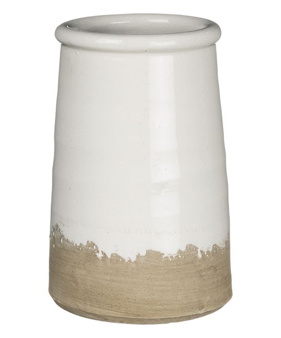 Sullivans Decor Vases WH - White Natural Vase | Zulily