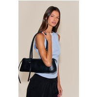 Black Elongated Handle Shoulder Bag | PrettyLittleThing US