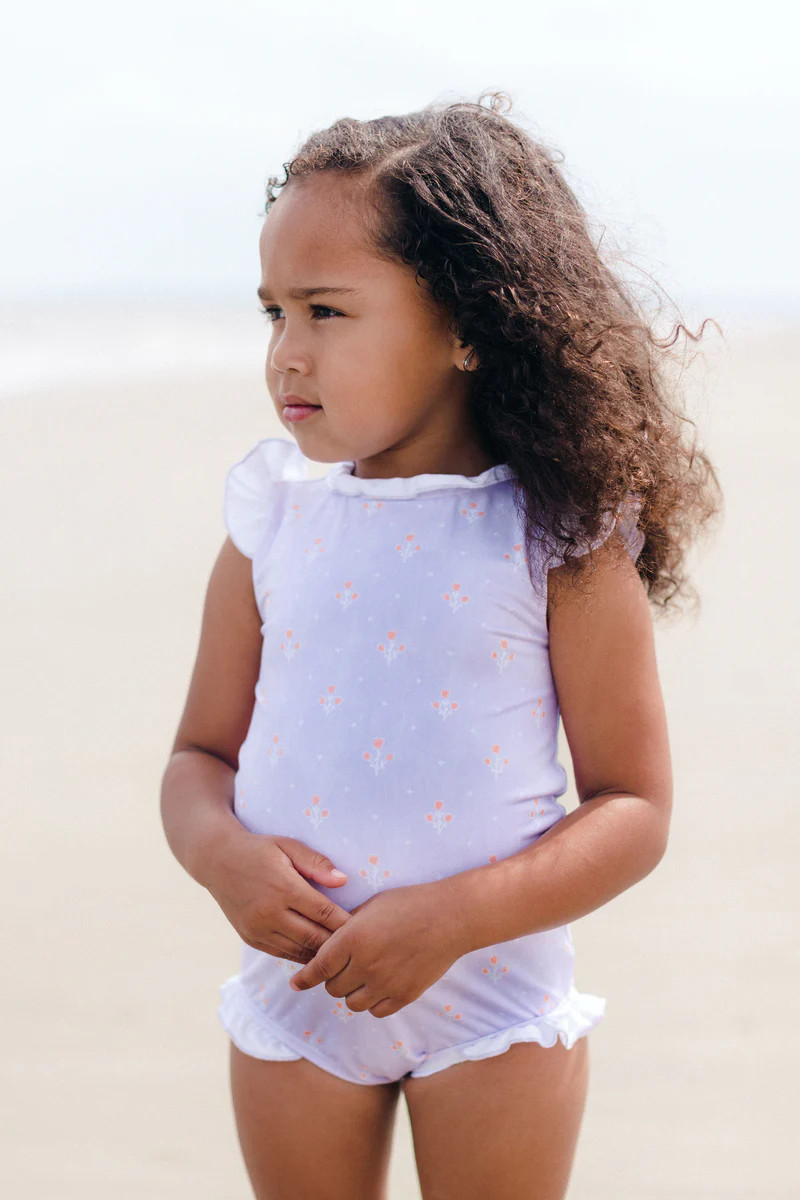 Bingley Suit in Lilac Calico | Sun House Children's