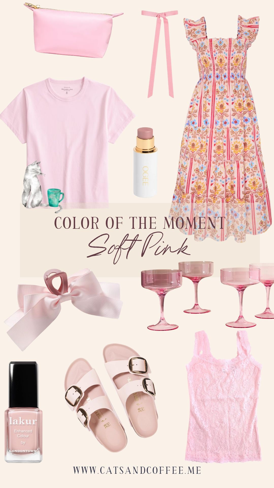 Color of the Moment: Soft Pink 💗 This round-up is all about gentle, wearable pinks — from my favorite Hill House Nap Dress to easy everyday pieces like tanks, tees, and blush-toned accessories. Featuring comfy Birkenstocks, a pretty Ogee blush stick, Anthropologie glassware, and a Stony Clover pouch you’ll reach for all summer long. Feminine, versatile, and just a little playful.

#LTKBeauty #LTKSummerEdit #LTKShoeCrush