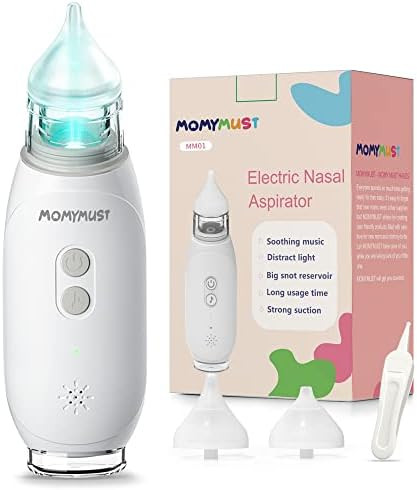 Electric Nasal Aspirator for Baby, MOMYMUST Nose Sucker for Baby, Baby Nose Cleaner, Rechargeable... | Amazon (US)