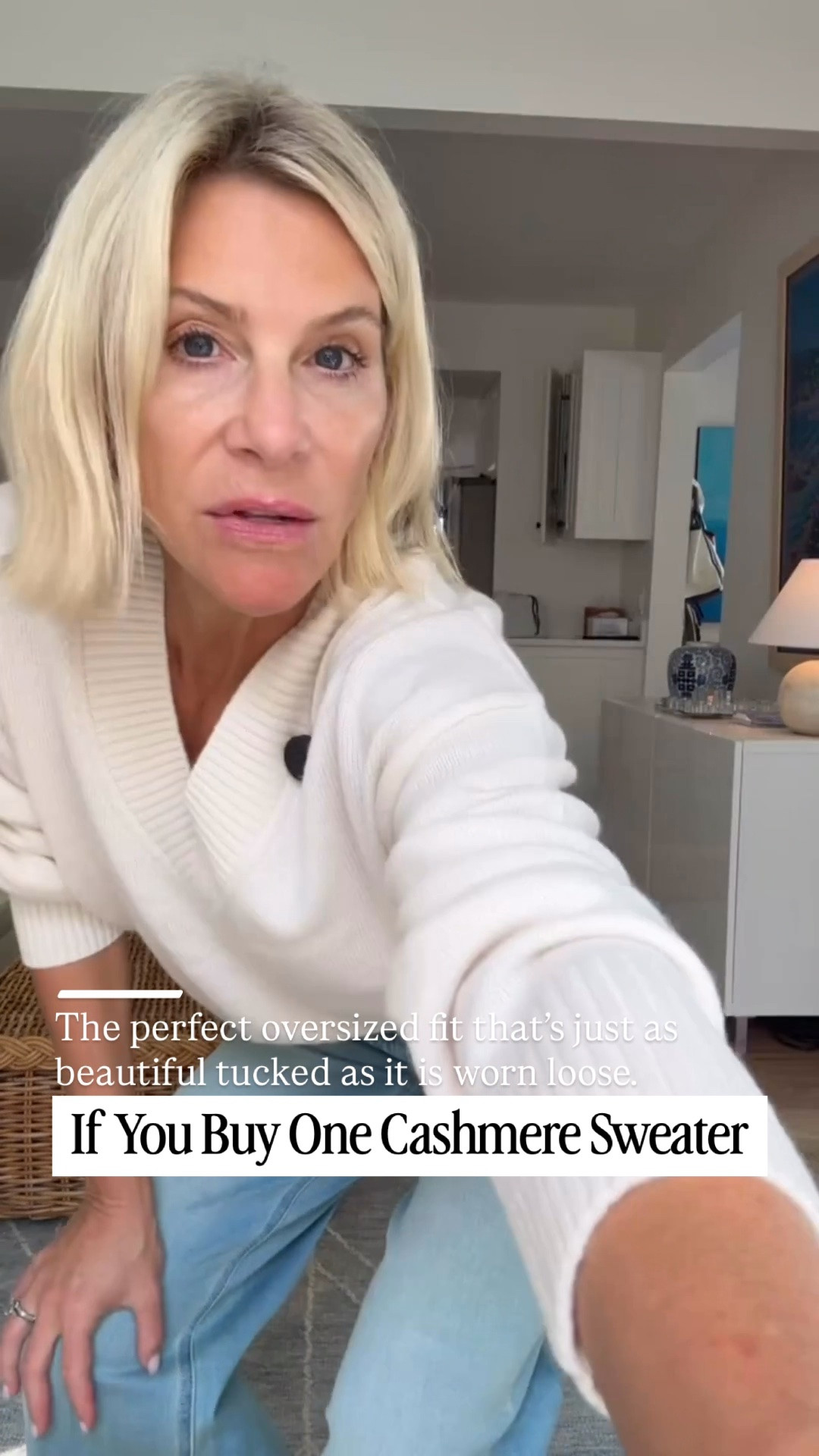 This thick cashmere sweater is everything I want for fall. The soft ivory color, cozy weight, and relaxed fit make it one of those pieces you’ll wear on repeat. Leave it untucked for an effortless look or give it a little front tuck with your favorite jeans—either way, it’s a wardrobe staple I’ll be reaching for all season.

👩‍💻 LTK PRO TIPS
❤️ Heart = Support my posts ;-)
🔖 Save = Get sale & restock alerts for the things you love!
📋 Lists = Keep favorites organized (List ideas: Christmas, Birthdays, and Vacations!)
📲 Share = Send lists and products to a friend (or your daughters like me).
💬 Comment = Ask me anything, and I’ll answer. ;-)

#LTKootd #LTKSeasonal #LTKOver40