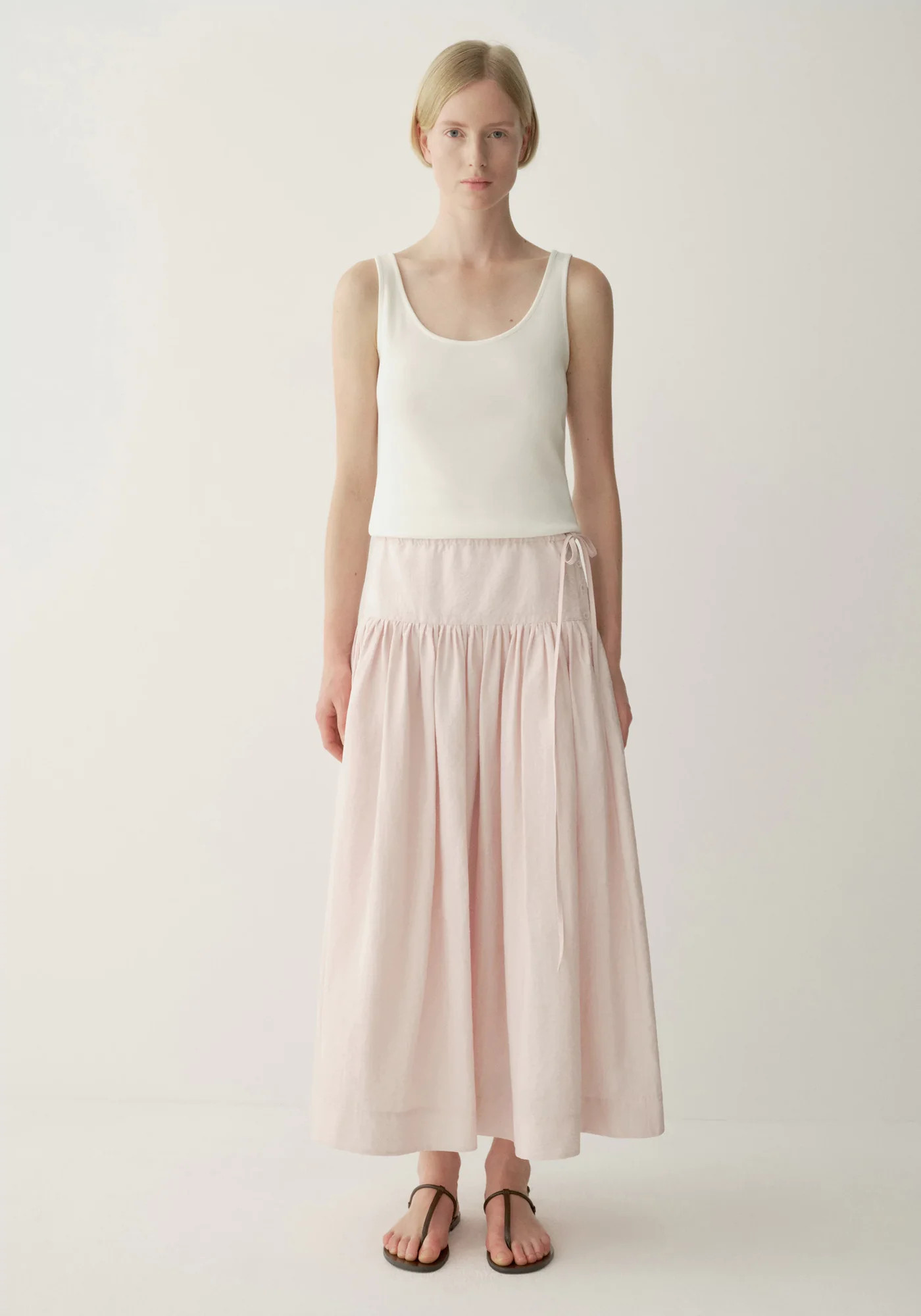 Side-drawstring A-Line Skirt | INSIS
