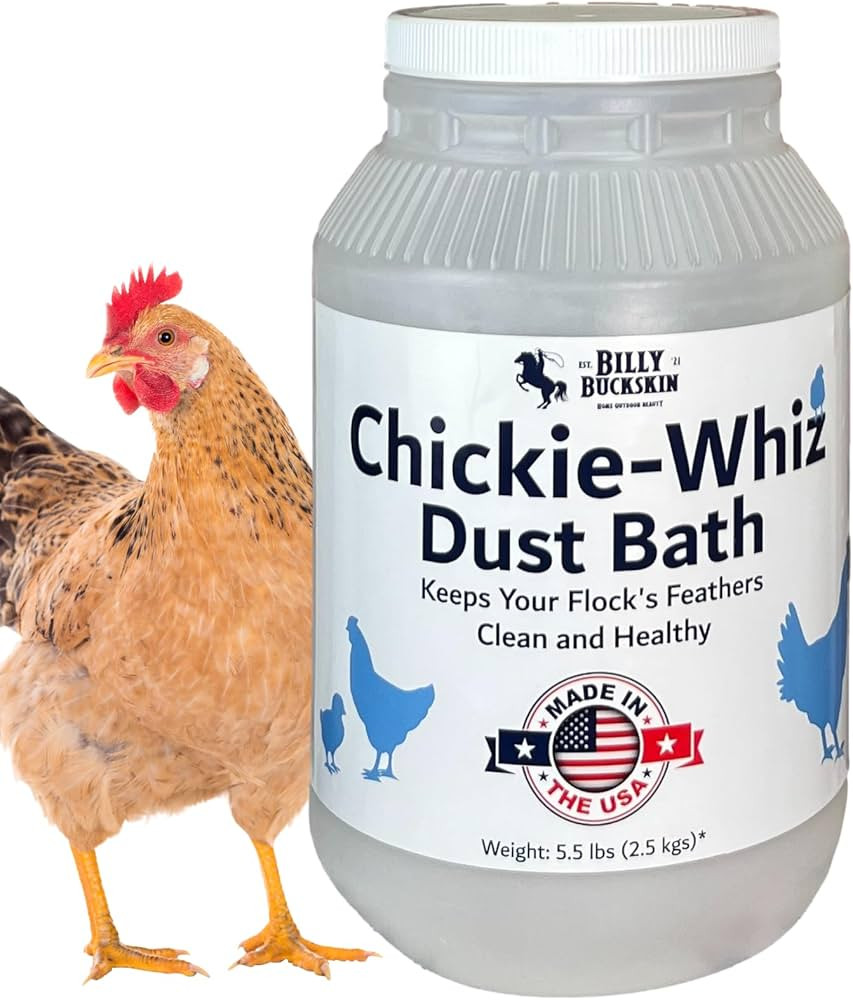 5.5lb Chickie Whiz Dust Bath, Natural Dust Bath for Chickens for Healthier Chicken Eggs, Poultry ... | Amazon (US)