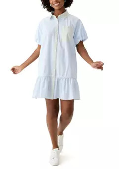 Crown & Ivy™ Women's Flounce Hem Shirtdress | Belk
