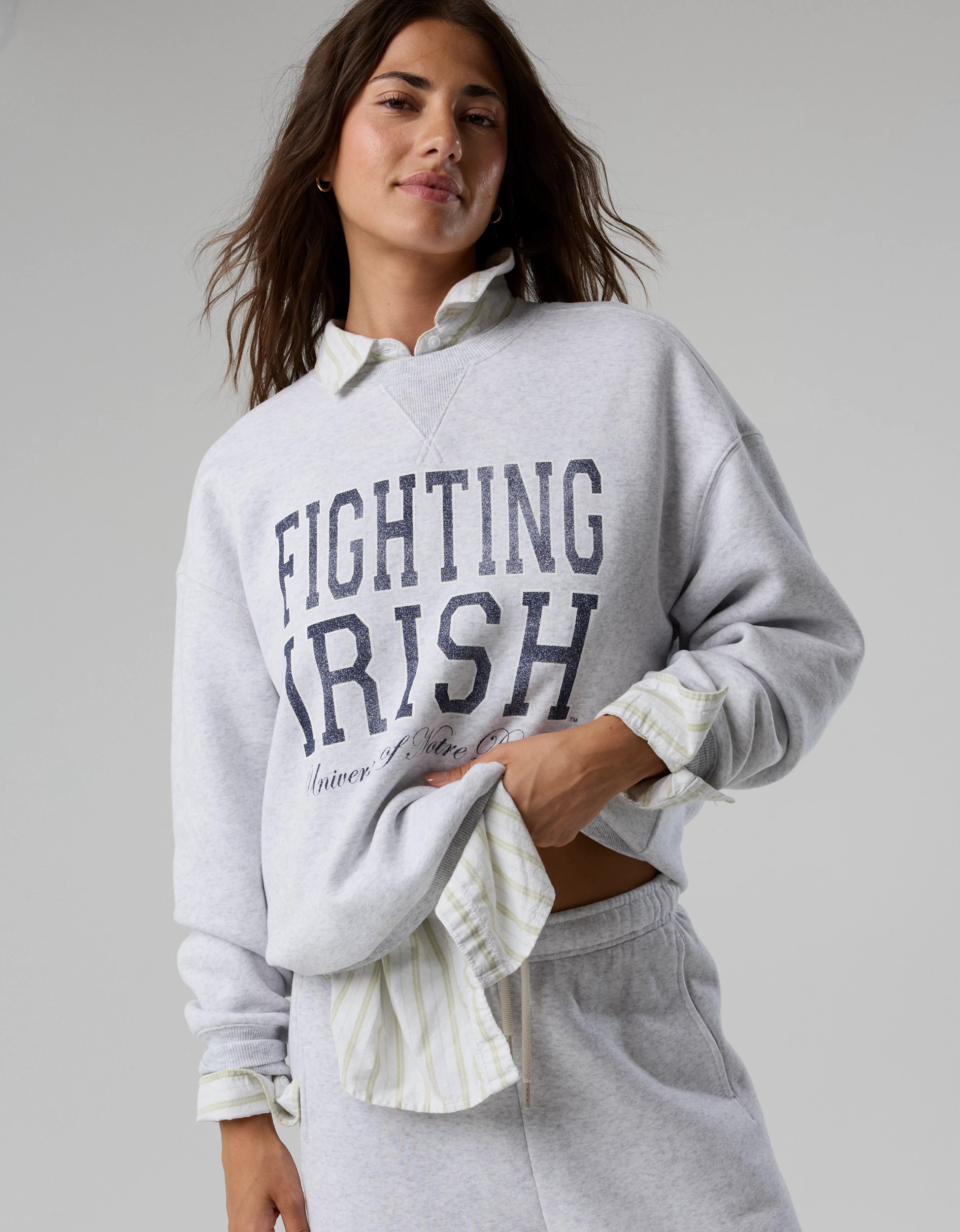 Notre Dame Fighting Irish OFFLINE By Aerie Crewneck | American Eagle Outfitters (US & CA)