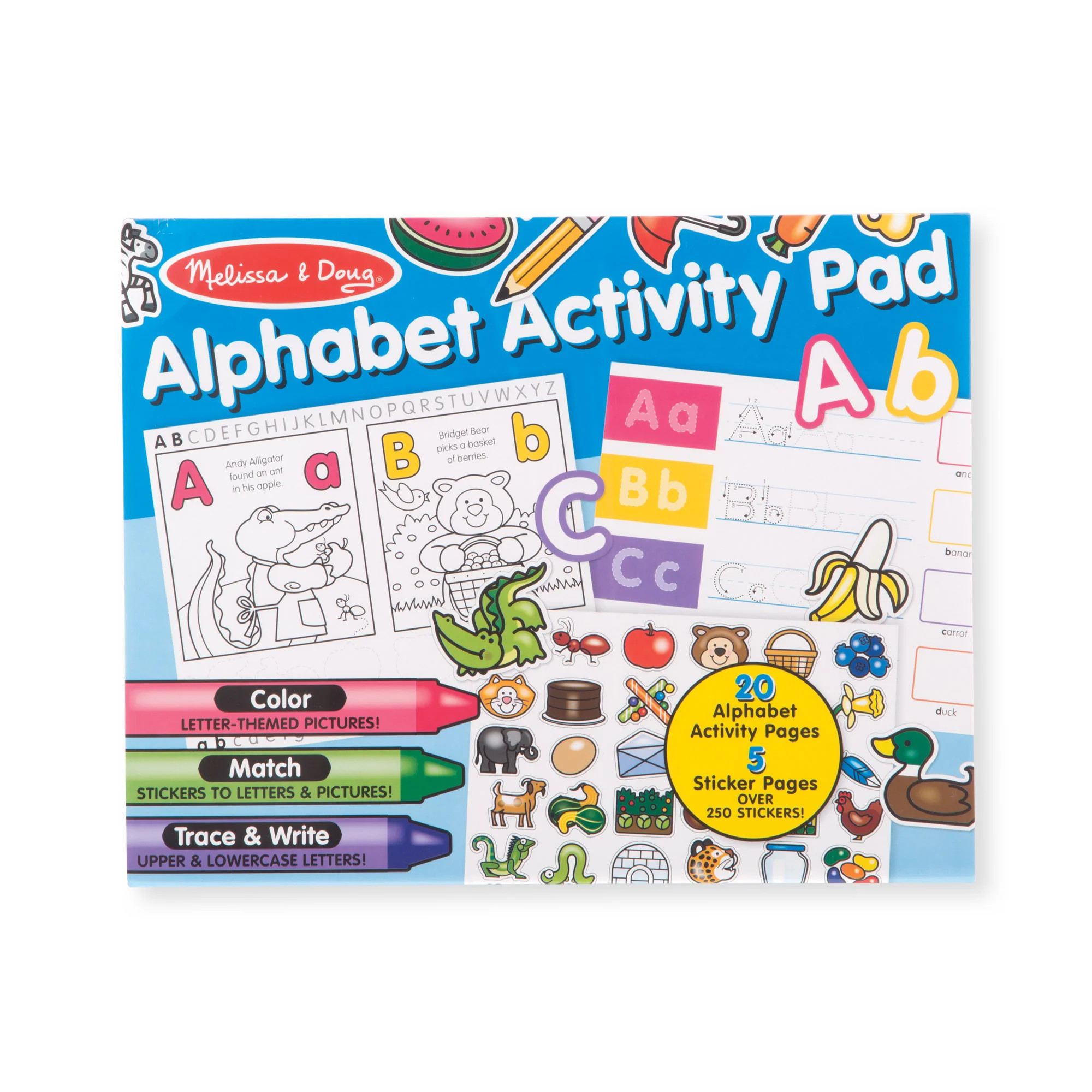Alphabet Activity Sticker Pad | Melissa and Doug