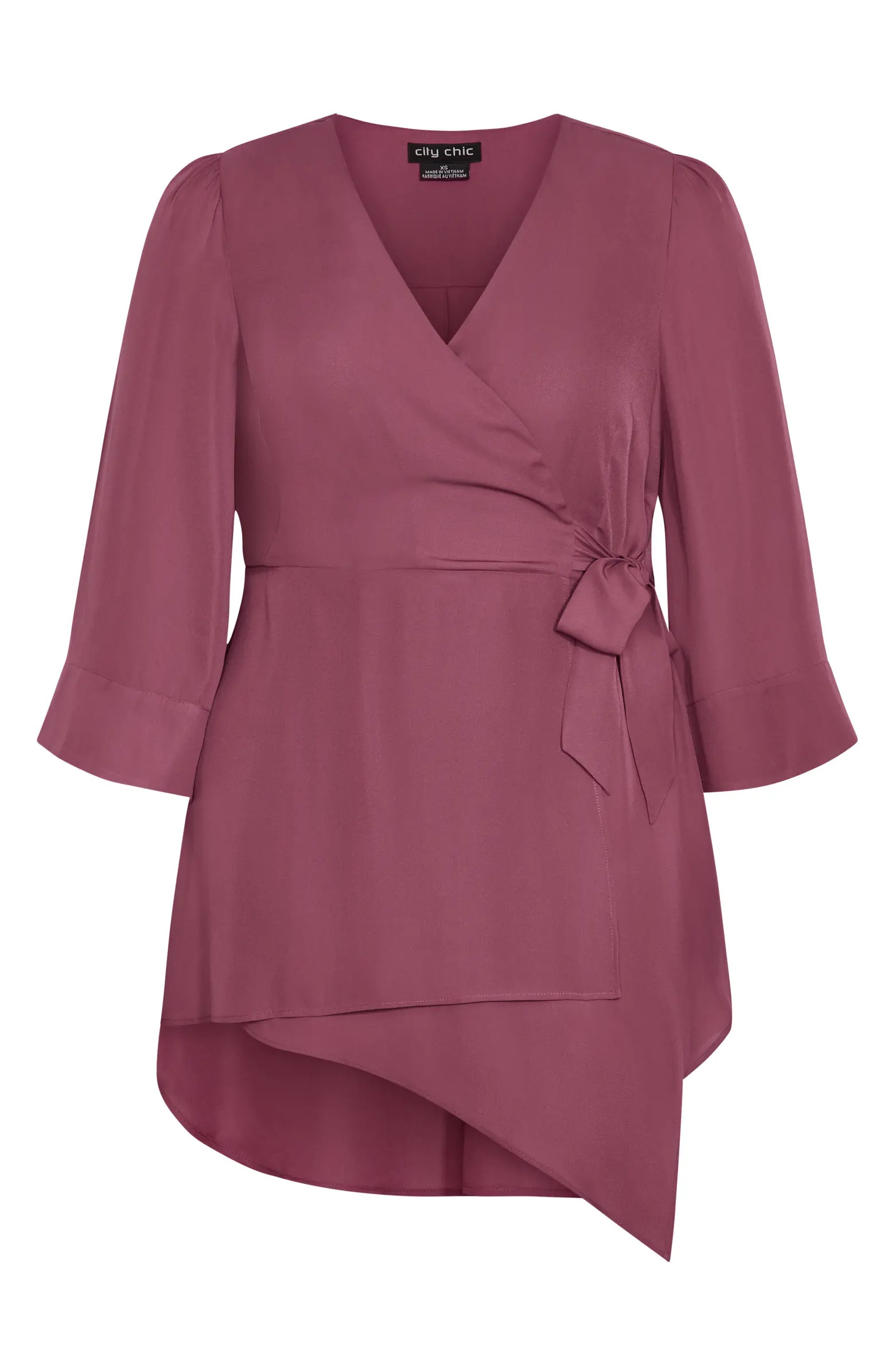 Shibara Vibes Asymmetric Faux Wrap Top | Nordstrom