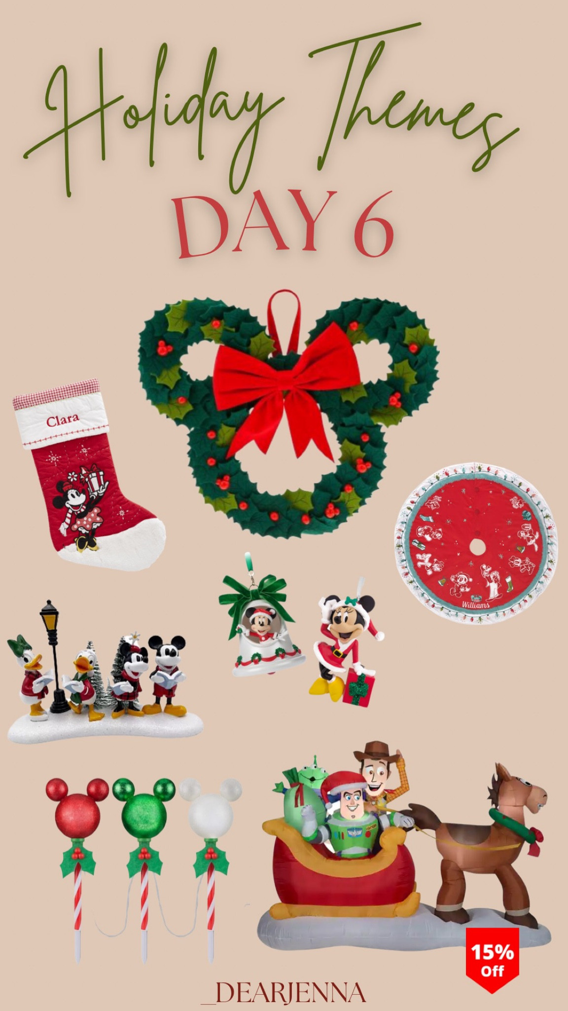 Day 6 of Holiday Themed decor. Check back every day 11/1-11/7 for a new theme to help kick start your holiday season. Today’s theme is Disney. Who doesn’t love a little Mickey Mouse themed moment!?

Christmas tree decorations, affordable and budget friendly!

#LTKhome #LTKSeasonal #LTKHoliday