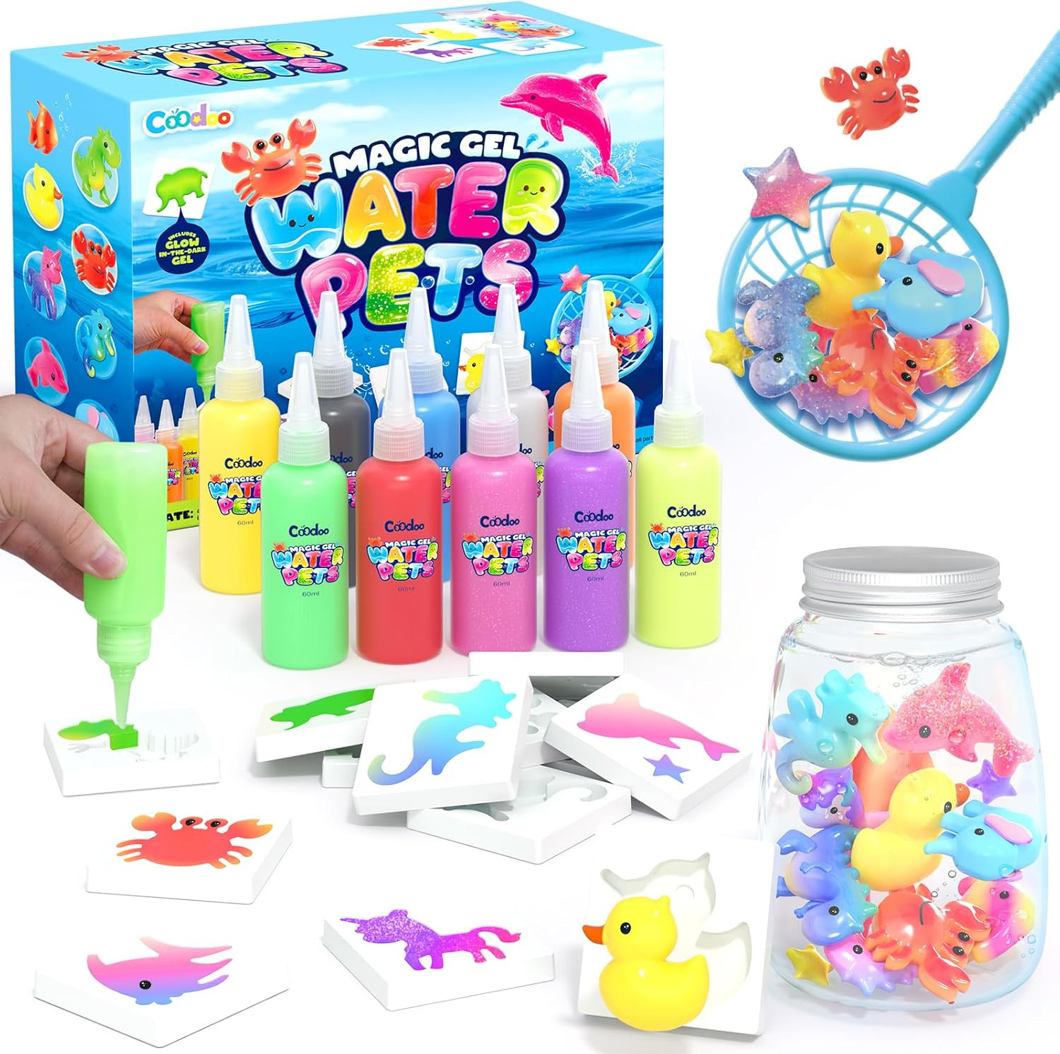 Magic Water Elf Toy Craft Kits for Kids, DIY Your Own Aqua Fairy Water Pets & Squishy Maker Toys ... | Amazon (US)