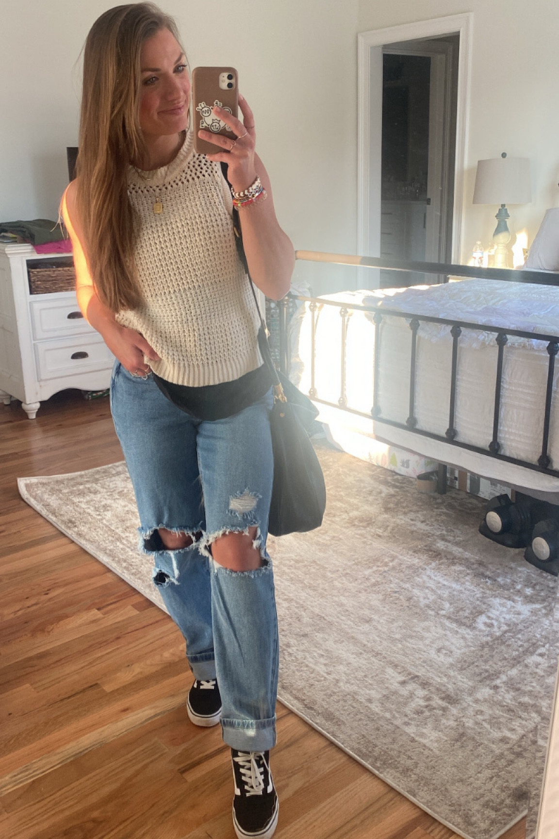 Jeans and crocheted top are tts, I'm wearing a small and size 2 in jeans🖤

#LTKsalealert #LTKstyletip #LTKFind