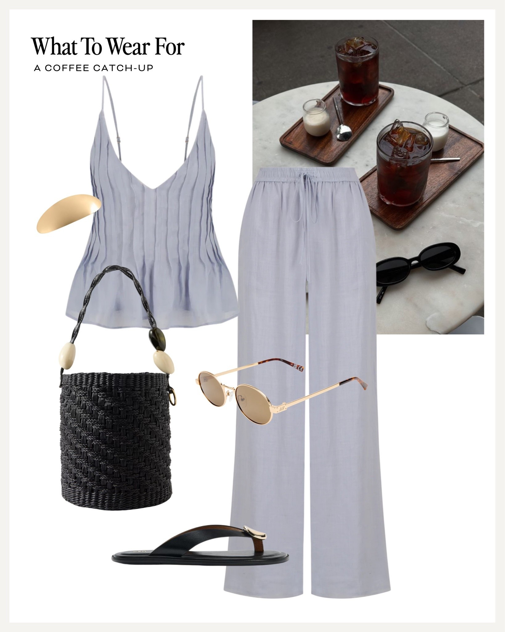 A coffee date ☕️ 

Dissh co-ord set, blue matching set, summer, heatwave outfit

#LTKsummer
