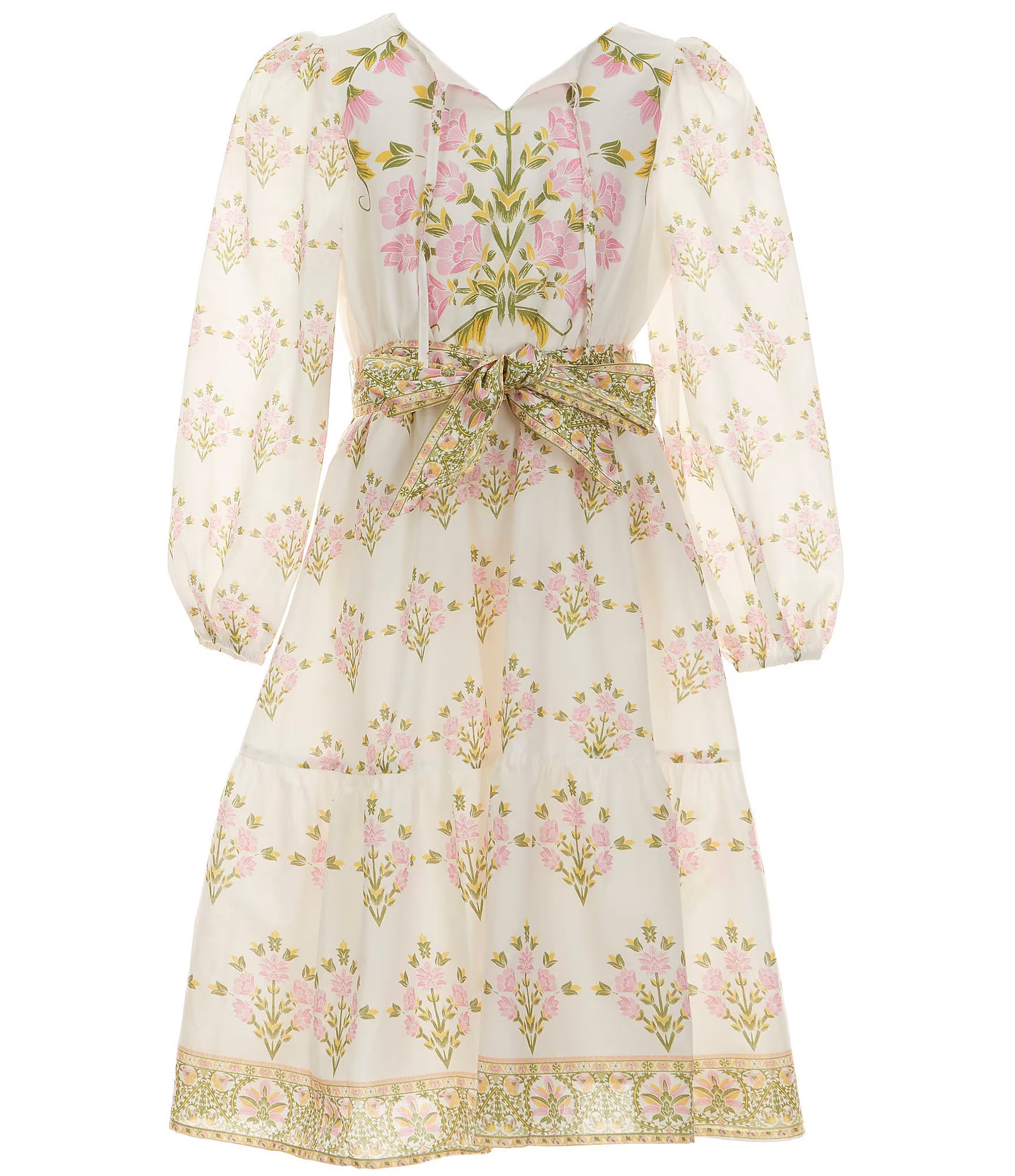 A Loves A Big Girls 7-16 Long Sleeve Tiered Floral Dress | Dillard's | Dillard's