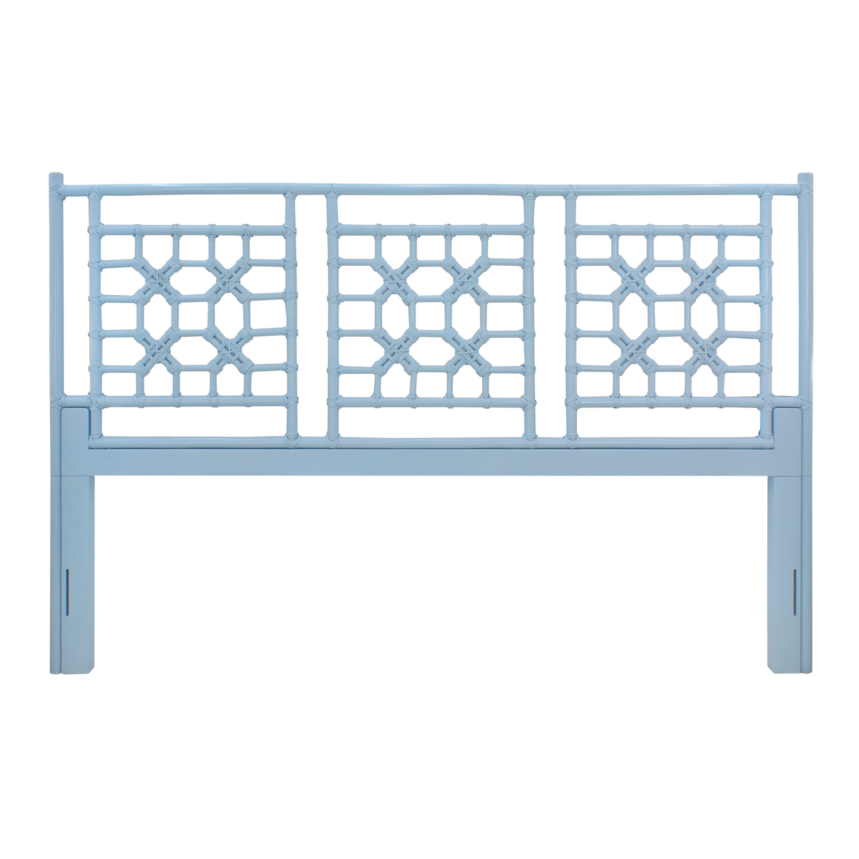 Westley Rattan And Mahogany Wood Headboard | World Market