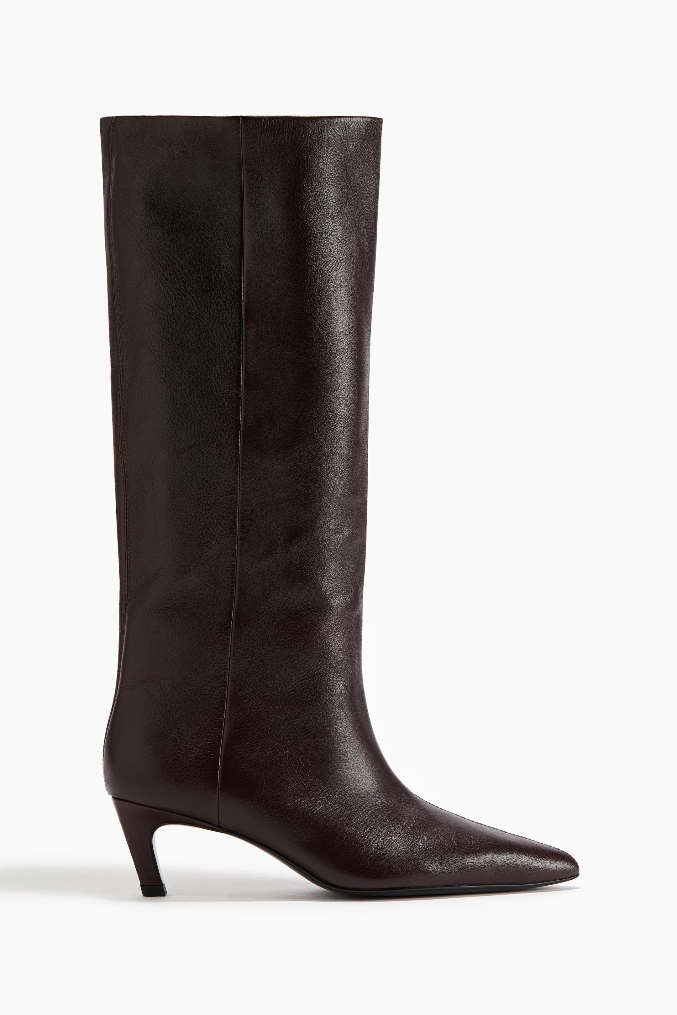 Knee-high leather boots | H&M (UK, MY, IN, SG, PH, TW, HK)