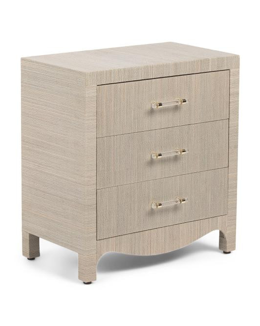24x14x26 3 Drawer Wavy Bottom Accent Table | TJ Maxx