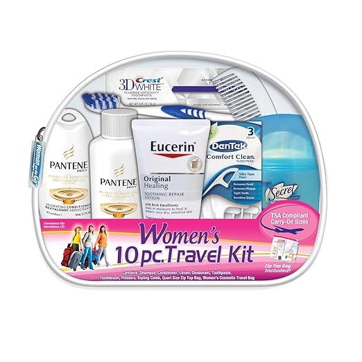 Convenience Kits International Women's Deluxe 10 Piece Kit with Travel Size TSA Compliant Essenti... | Amazon (US)