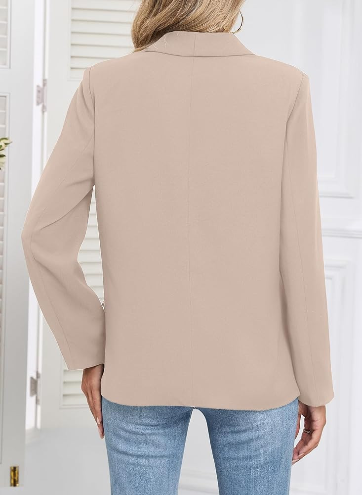 EVALESS Blazers for Women Business Casual Open Front Suit Jackets | Amazon (US)