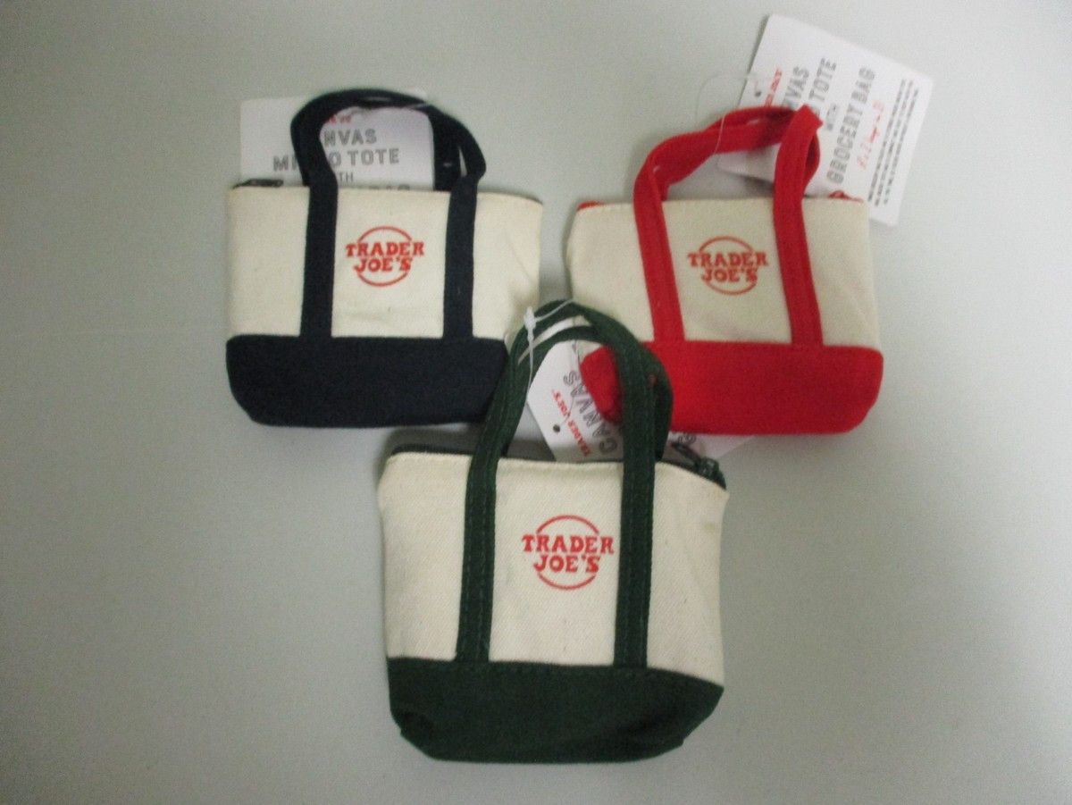 NWT ~ 3 2025 Trader Joe's Canvas Micro Tote w/ Grocery Bag | eBay | eBay US