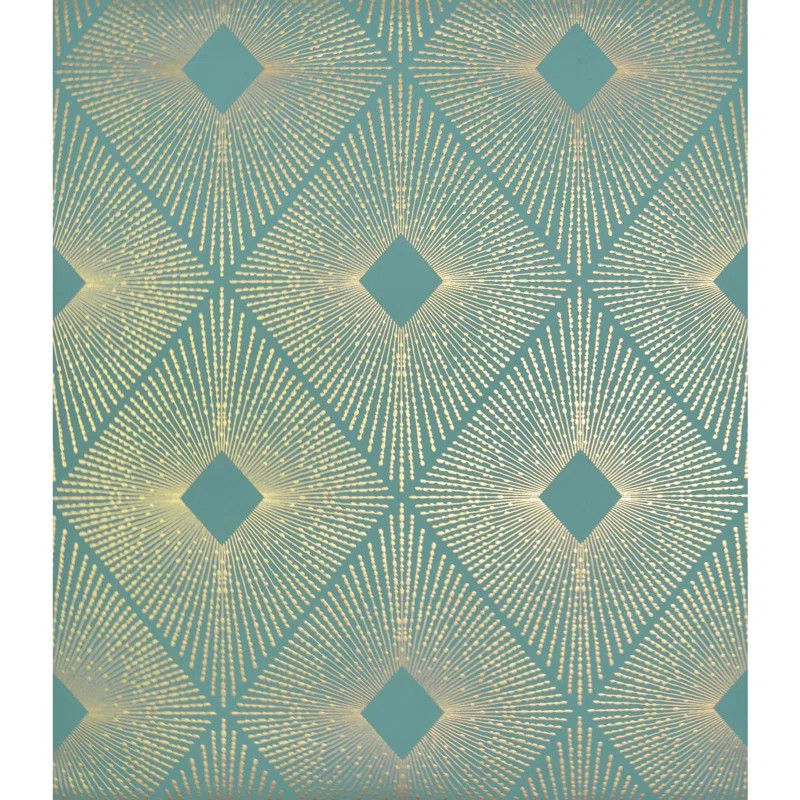 Antonina Vella Modern Metals Geometric Wallpaper | Wayfair North America