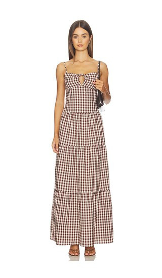 MORE TO COME Lili Maxi Dress in Brown. - size XL | Revolve Clothing (Global)