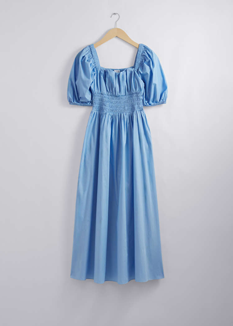 Puff-Sleeve Midi Dress | & Other Stories US
