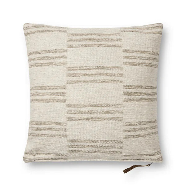 Amber Lewis x Loloi Jay Ivory / Sand Pillow | Wayfair Professional