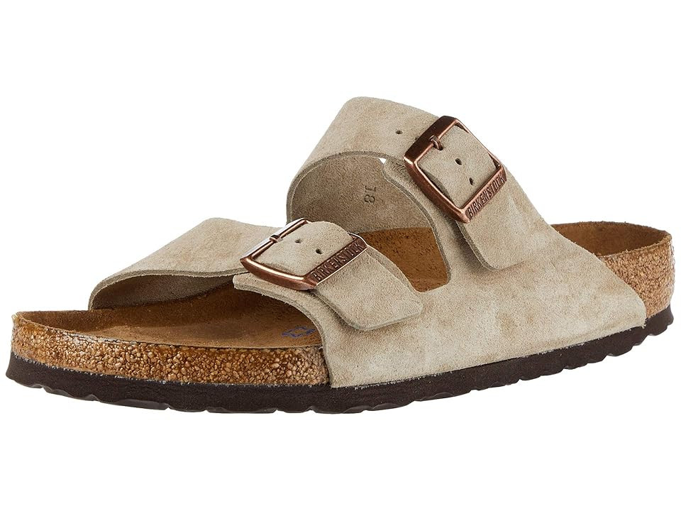 Birkenstock SINGLE SHOE - Arizona Soft Footbed - Suede (Taupe Suede) Shoes | Zappos