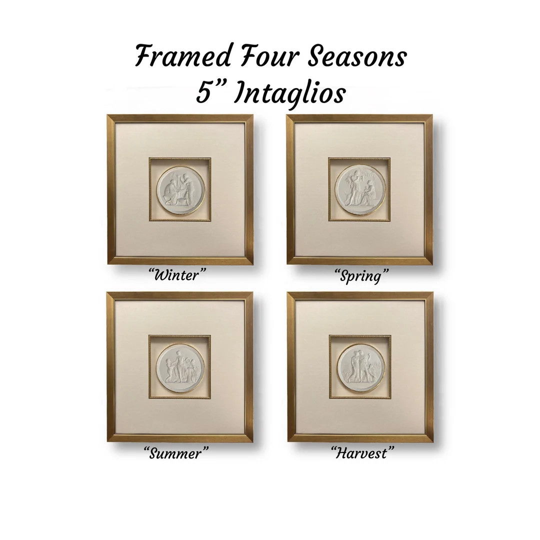 16 X 16 Framed four Seasons Intaglios - Etsy | Etsy (US)