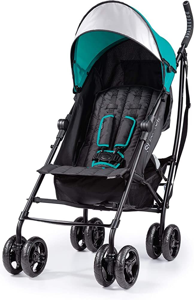 Summer 3Dlite Convenience Stroller, Teal - Lightweight Stroller with Aluminum Frame, Large Seat A... | Amazon (US)