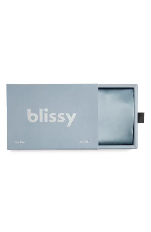 BLISSY Mulberry Silk Pillowcase in Ash Blue at Nordstrom, Size Queen | Nordstrom