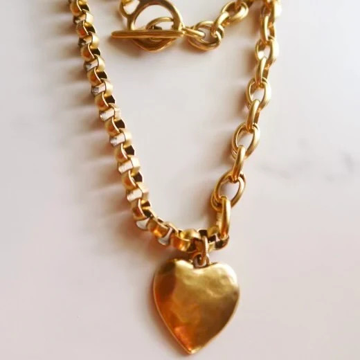 Aves Way Necklace Heart Gold | Link with Wink