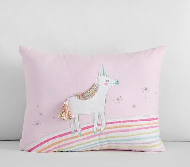 Molly Unicorn Pillow, 12x16, Multi | Pottery Barn Kids