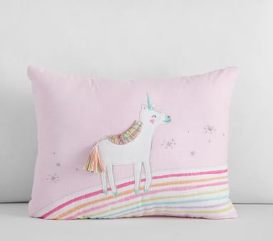 Molly Unicorn Pillow, 12x16, Multi | Pottery Barn Kids