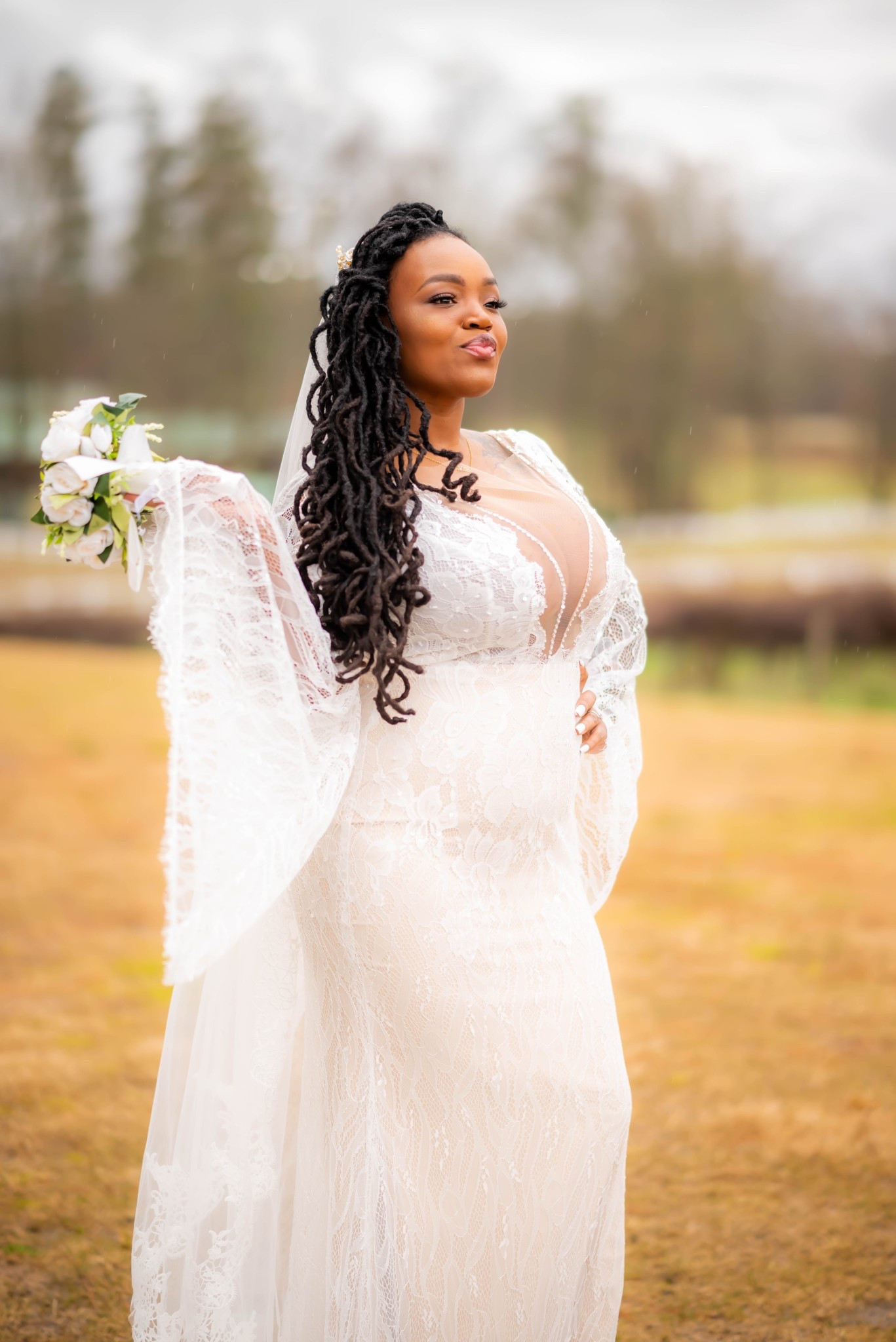 My wedding dress was $197
My veil was $25
My bouquet was $20
They ALL on sale now 

#LTKWedding #LTKStyleTip