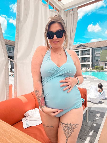 This maternity bathing suit is the best! So much room to grow 🥰

#LTKbump