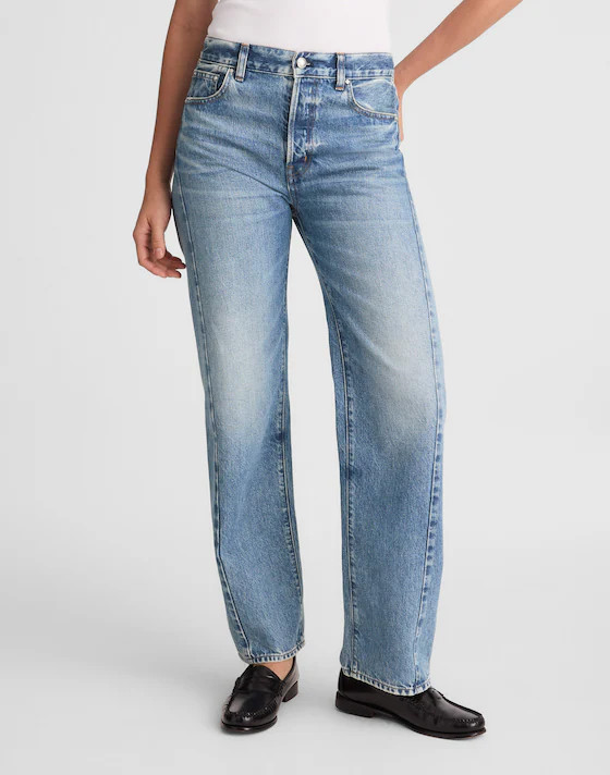 Pieced Barrel-Leg Jeans | Madewell