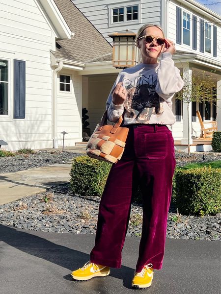 Spring casual outfit of the day - yellow sneakers, cult favorite Anthropologie colette, tuckernuck raffia top handle bag, anine bing sweatshirt from Shopbop, Krewe check sunglasses

More everyday outfits on CLAIRELATELY.com 🫶🏼

#LTKstyletip #LTKSeasonal #LTKfindsunder100