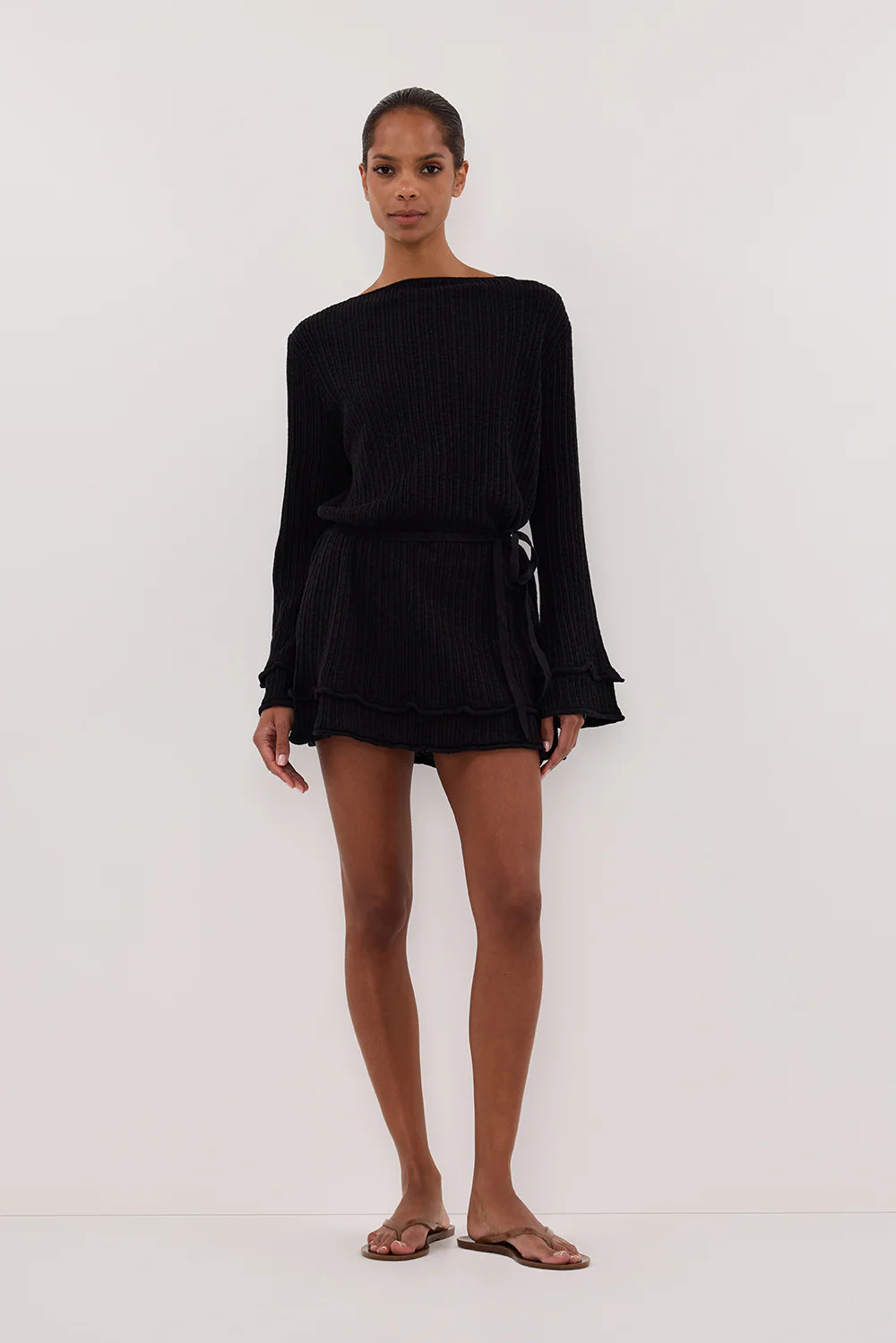 MAX BLACK KNIT MINI DRESS | DISSH