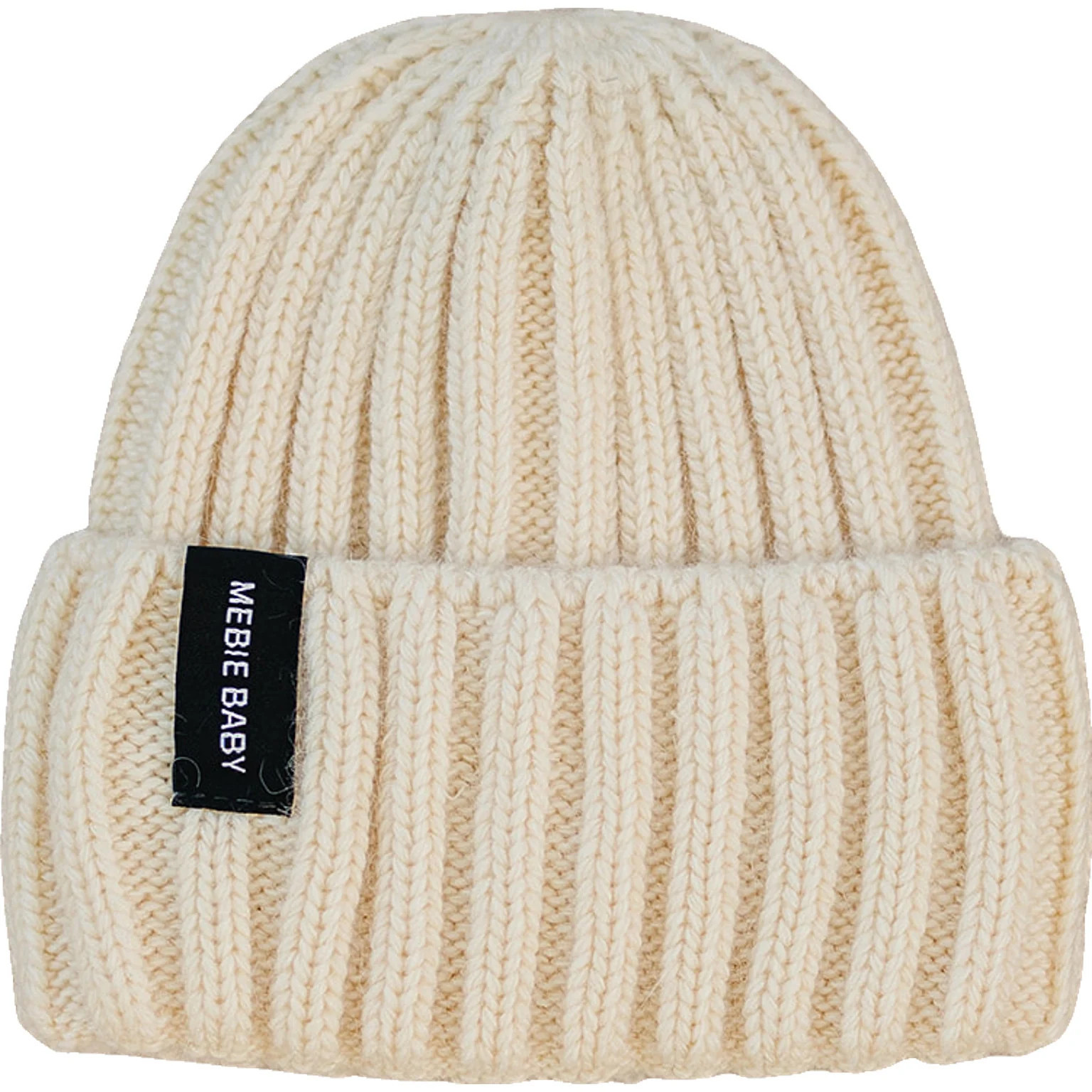 Cream Chunky Knit Beanie 1 year + | Mebie Baby