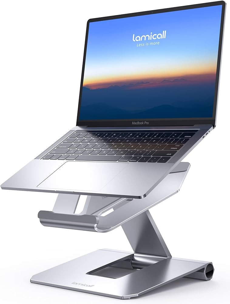 Lamicall Laptop Stand, Adjustable Notebook Riser - Foldable Portable Ergonomic Computer Desktop L... | Amazon (US)