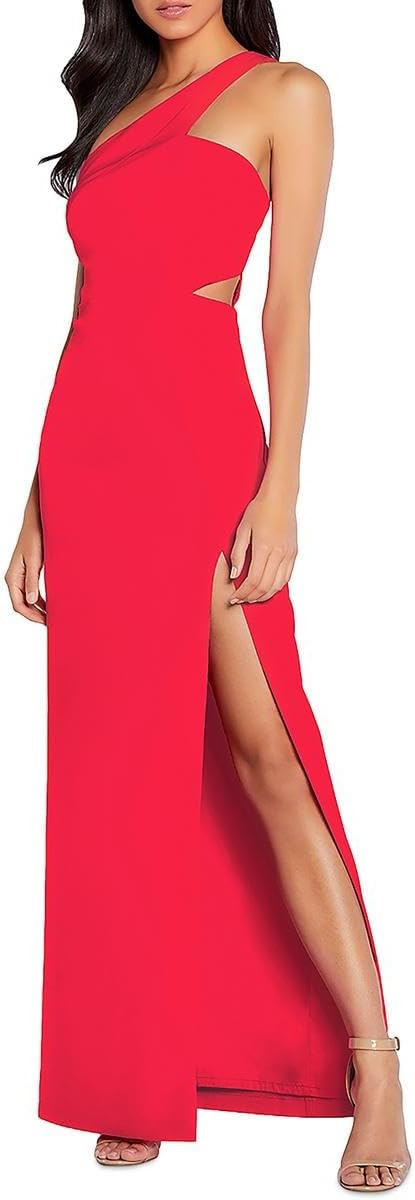 Aidan by Aidan Mattox Womens Cut-Out One Shoulder Formal Dress | Amazon (US)