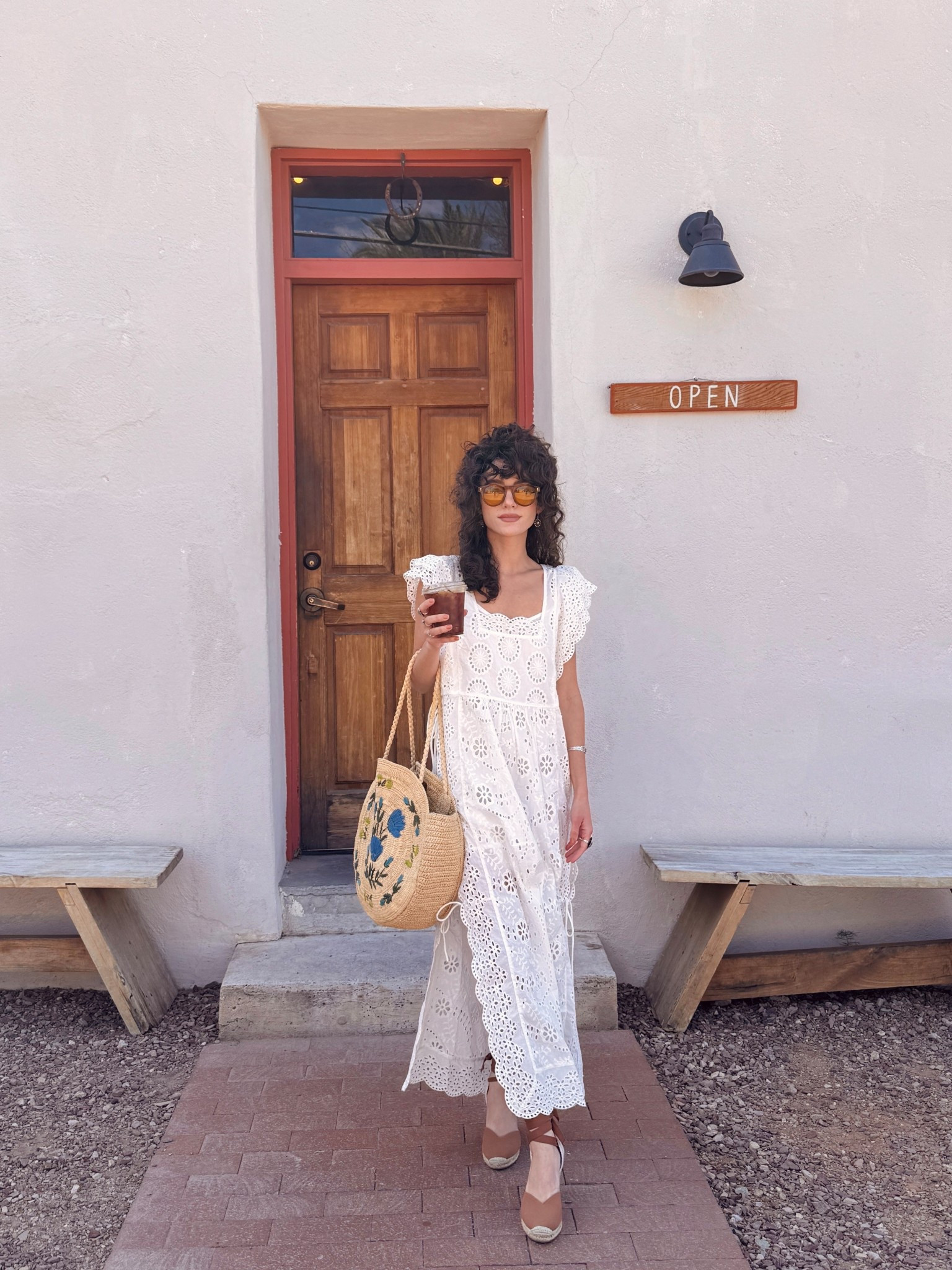 The prettiest white eyelet dress - so fun to wear it with the ties undone on the side and shorts underneath or tied with a slip  

#LTKStyleTip