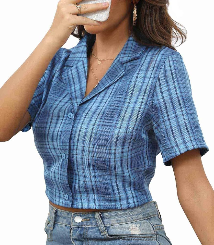 Women's Ruffle Sleeveless Tie Up Back Linen Crop Top | Amazon (US)