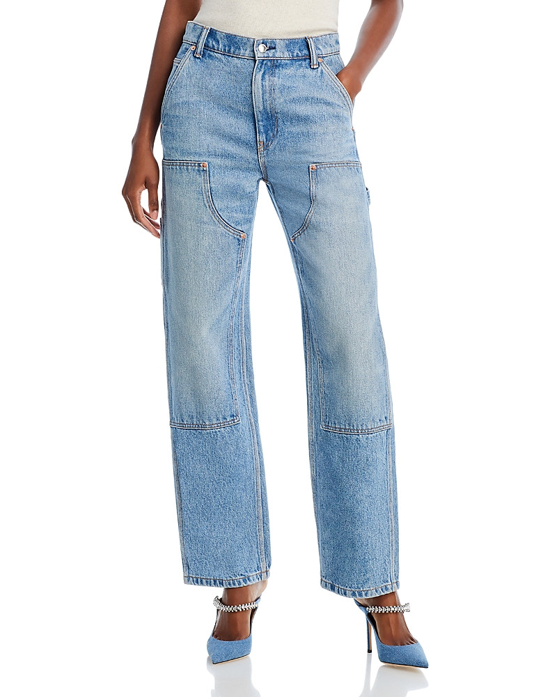 alexanderwang. t Ez Slouch High Rise Carpenter Jeans in Classic Light Indigo | Bloomingdale's (US)