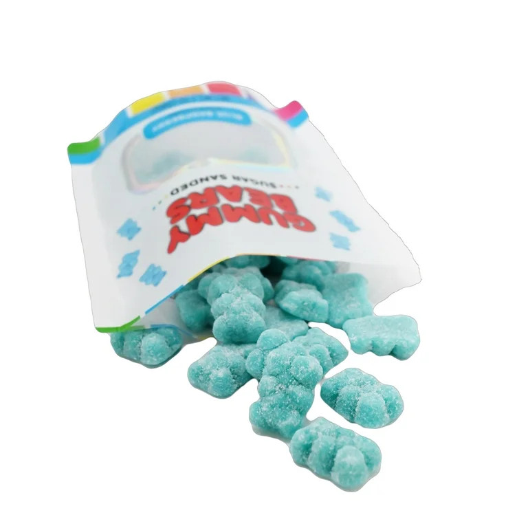 Hilco Blue Raspberry Sugar Sanded Gummy Bears, 7 oz, Regular Size - Walmart.com | Walmart (US)