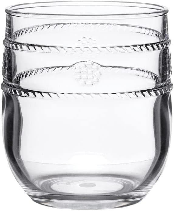 Juliska Isabella Acrylic Tumbler, Acrylic Glass - Clear Acrylic, Embossed Drinking Glass | Amazon (US)